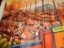 CLOSE UP VIEW OF CARNIVAL POSTER 1930'S