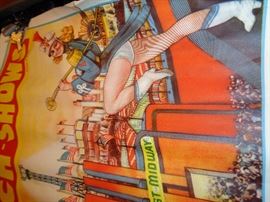 CLOSE UP VIEW OF CARNIVAL POSTER 1930'S