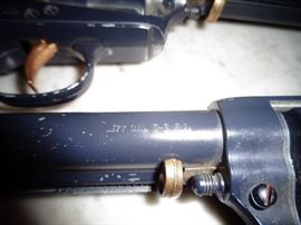 CLOSE UP VIEW OF DAISY CALIBER 177 BB PAIR OF PISTOLS