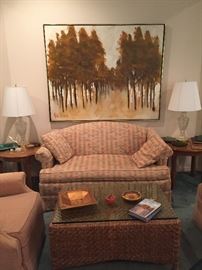 Pristine upholstered love seat...there is a matching sofa