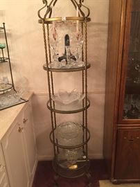 Crystal serving pieces