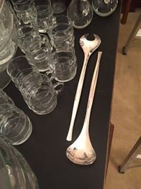 Mid Century silver plated serving pieces