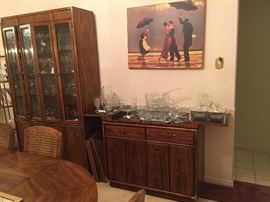 Drexel Heritage Accolade campaign style buffet with brass fittings - Mid Century Modern