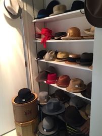 Marvelous hat collection - Lots of Dobbs Fifth Avenue!