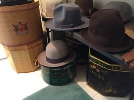 Vintage and current men's hats from New York