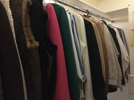 Mens and ladies coats and jackets...wool, seasonal, and cashmere