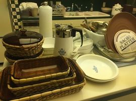 Corning Ware and serving pieces