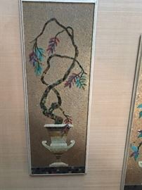 Mid Century mosaic panels - Set of three