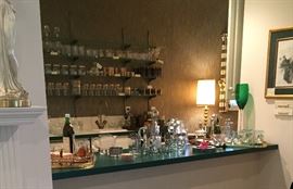 Fabulous bar and barware!!!