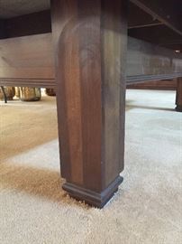 Brunswich Hawthorn Italian Slate Pool table.  Solid bumpers, brass corners, leather pockets.  