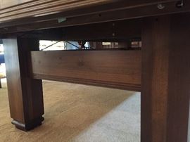 Brunswich Hawthorn Italian Slate Pool table.  Solid bumpers, brass corners, leather pockets.  