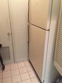 Refrigerator/freezer recently serviced by Hall Electric