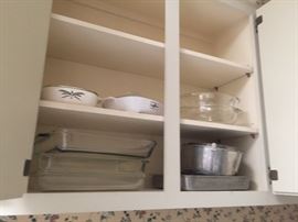 Pyrex and baking items