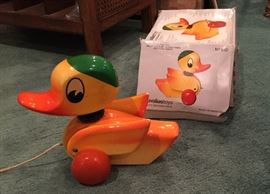 Duck pull toy from Greece. 