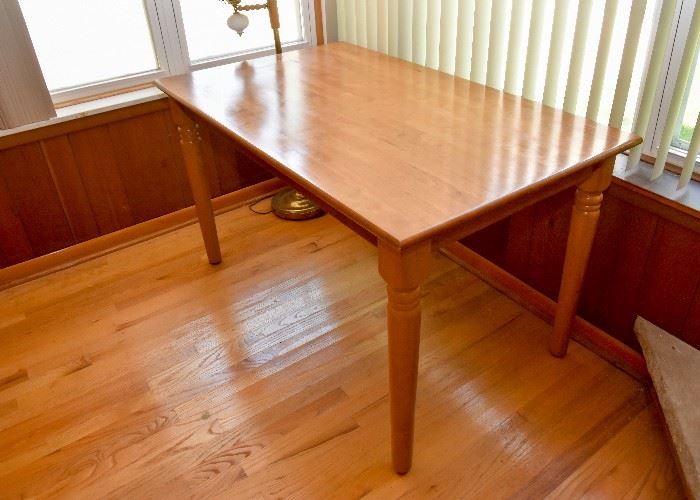 BUY IT NOW! Lot #210, Wooden Kitchen / Dining Table, $100 (Approx. 54" L x 31.5" W x 30" H)