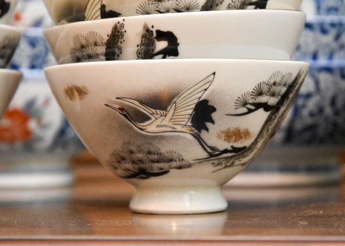 Japanese Porcelain Rice Bowls