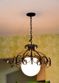 Vintage Wrought Iron Ceiling Light