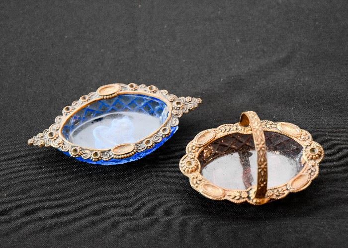 Pretty Glass Jewelry/Trinket Holders
