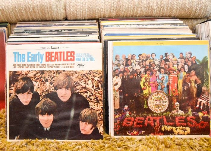 SOLD--Lot #215, Entire Lot of Record Albums/LP's (Includes all shown & more...over 200 included), $500