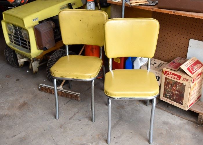Vintage Vinyl Dining Chairs