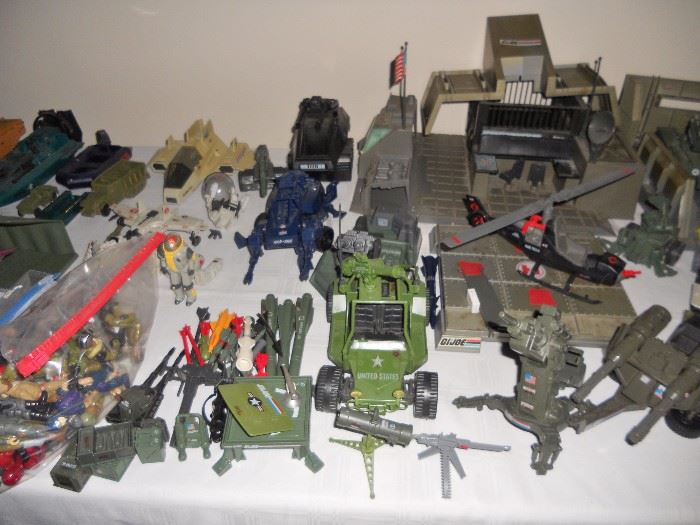 Military toys--some GI Joe