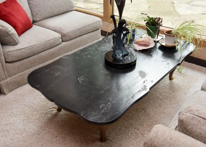Marble-Top Cocktail / Coffee Table