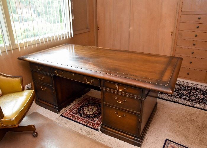 Vintage Drexel Executive Desk (fantastic patina!)