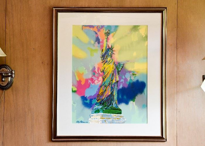 Leroy Neiman Statue of Liberty Print, Framed