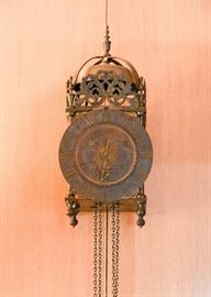 Antique Metal Clock (Engraved)