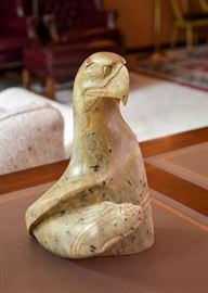 Inuit Stone Carving (Eagle), Signed