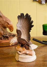 Porcelain Eagle Figurine 