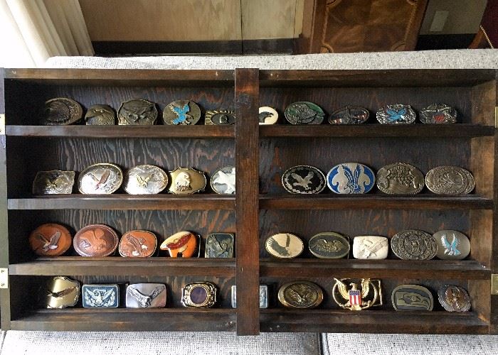 Collection of Eagle Belt Buckles