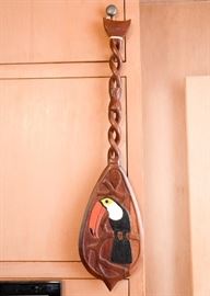 Wood Carved Toucan Wall Hanging