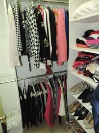 a small amount of ladies clothing