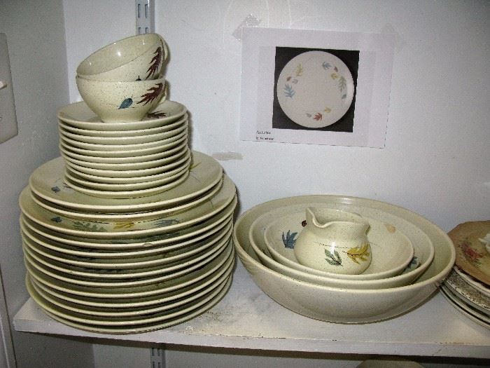 Three dinnerware sets