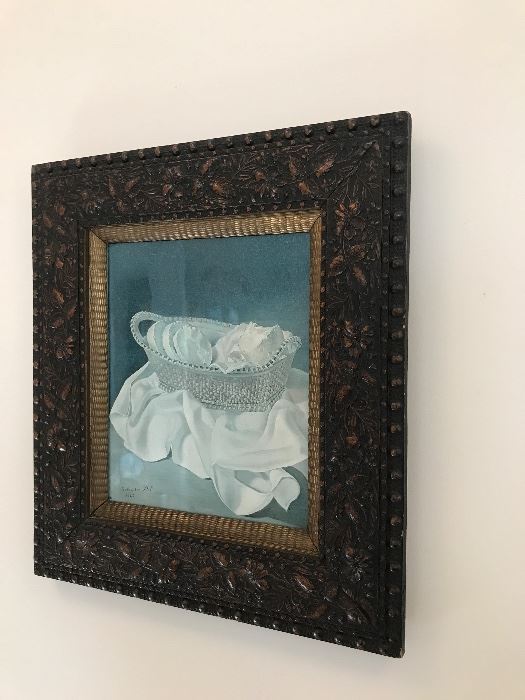 Salvador Dali Print In Amazing Antique Frame