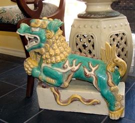 Large, early 20th century Chinese roof tile