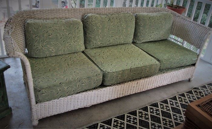 Antique Wicker Couch