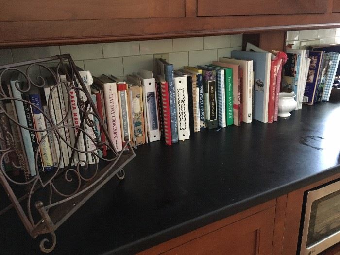 Some of the many cookbooks