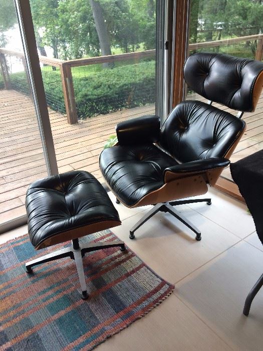 Charles Eames for Herman Miller Walnut Chair & Ottoman, added for Sunday Sale!