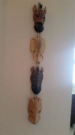 Animal head wall hanging