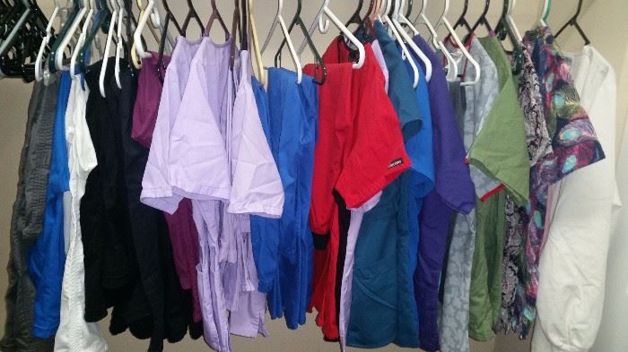 Scrubs...most are like new.  Large and X-Large priced right
