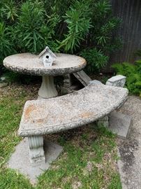 cement garden furniture