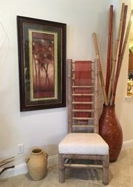Ladder Chair, One of Many Floor Vases