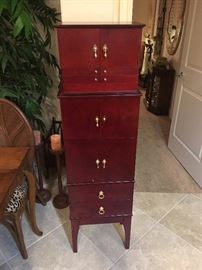 Two of Many Jewelry Boxes and Jewelry Armoire