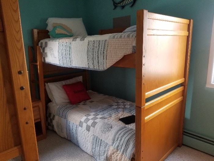 We've got bunk beds - three sets! Also have matching dresser and nightstand