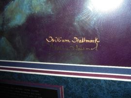 Matter & framed picture'Lion of Judah' signed & numbered