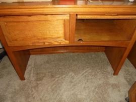 tall desk w/2 storage areas