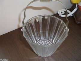 Vintage glass ice bucket