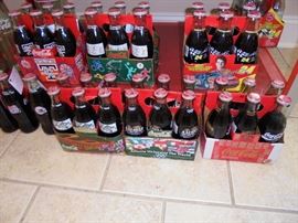 (8) 6 packs of Coke: Jeff Gordon 24, Tennessee Lady Vols, Atlanta Welcomes the World, Atlanta 1996, Salute to the Olympics,Atlanta 1996 Torch Relay